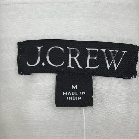 J. Crew Textured popover top size Medium NWT CA604 - Picture 4 of 9